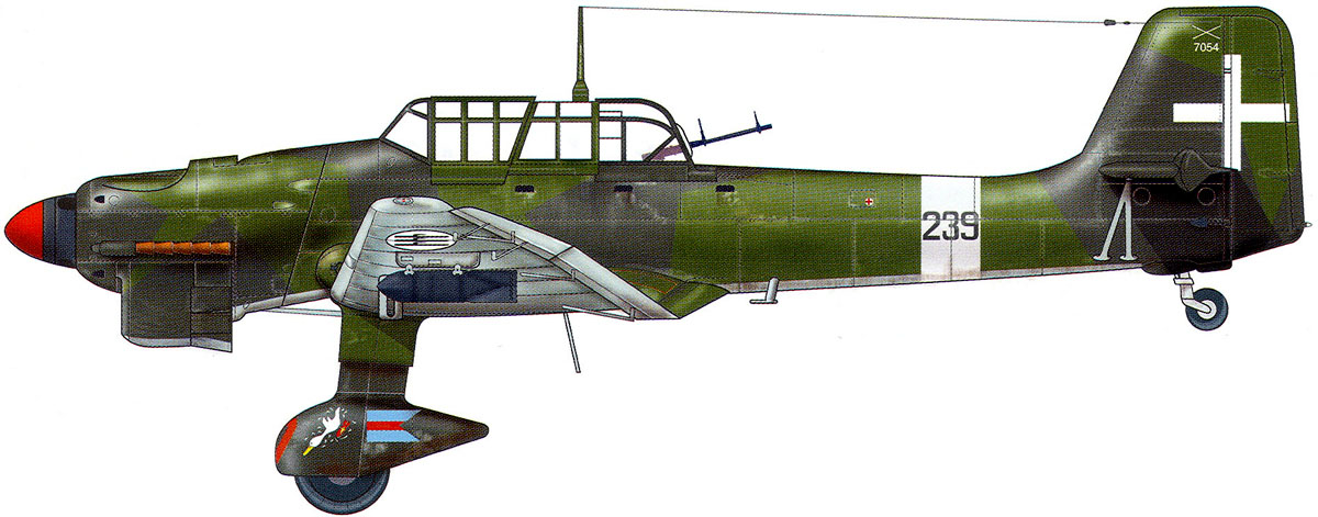 Junkers Ju 87B2 Picchiatelli RA 96 Gruppo 239a Squadriglia WNr 7054 Cenni Italy 1941 0A