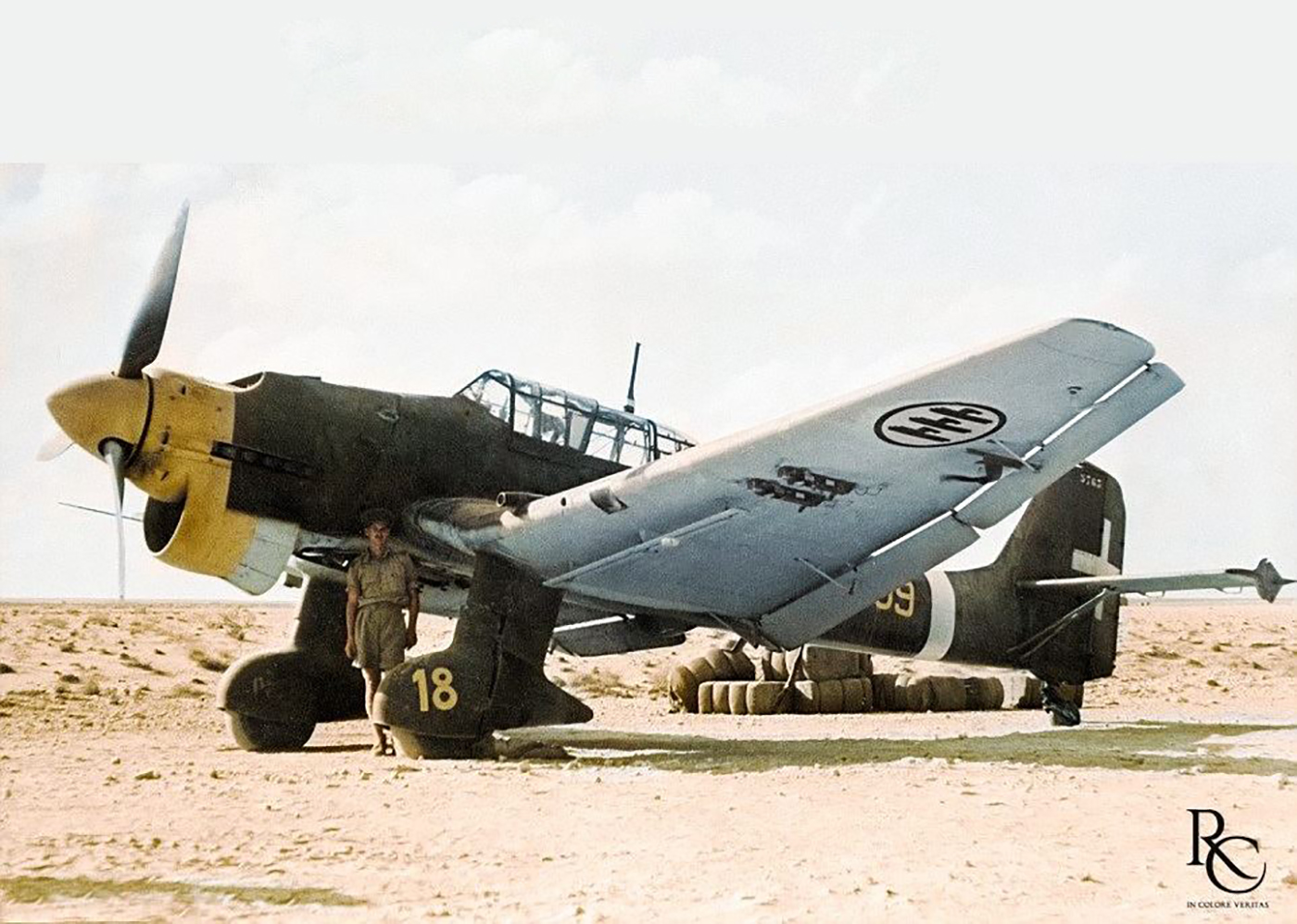 Junkers Ju 87R2 Picchiatelli RA 96 Gruppo 209a Squadriglia Fernando Bartolomasi WNr 5763 Libya 1941 04