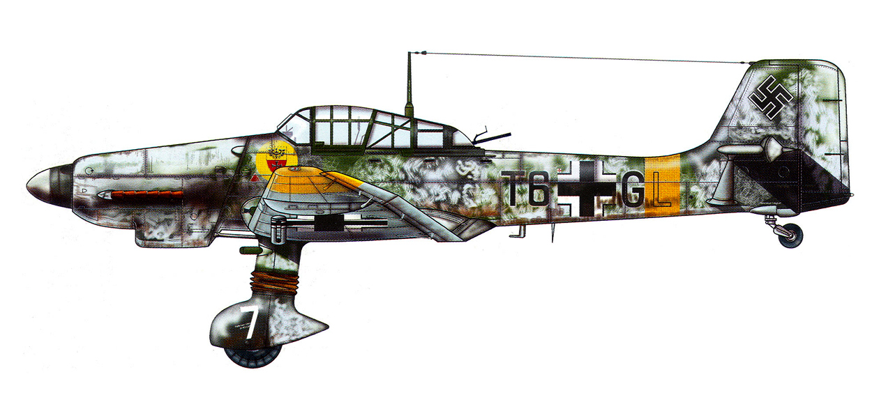 Junkers Ju 87D3 Stuka 3.SG2 (T6+GL) Ukraine 1944 0A