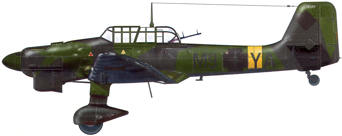 Junkers Ju 87B1 Stuka 4.Storkampfgruppe Lfl.4 (M9+YA) WNr 5189 Nikolayev Ukraine 12 July 1942 0A