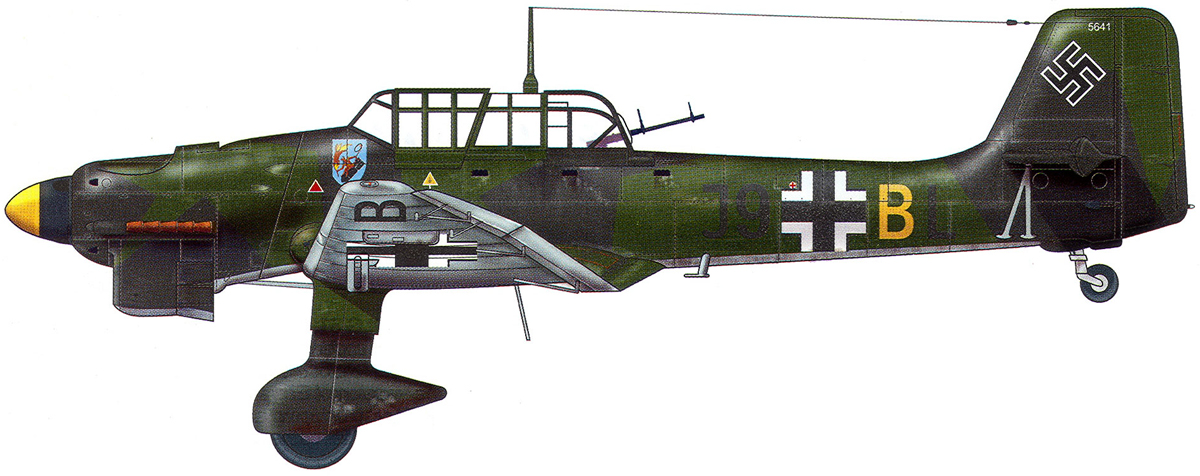 Junkers Ju 87B Stuka 3.StG1 (J9+BL) Angers France 1940 0A