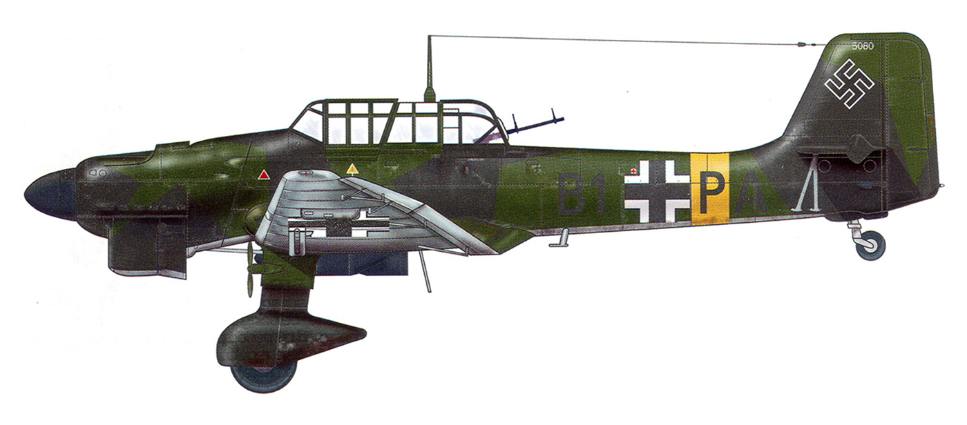 Junkers Ju 87B Stuka Geschwader Stab StG1 (B1+PA) Russian Front 1942 0A