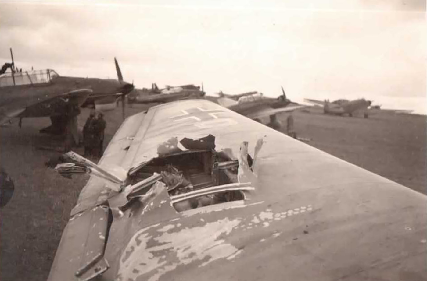 Junkers Ju 87B Stuka StG1 flak damaged Polland Sep 1939 01