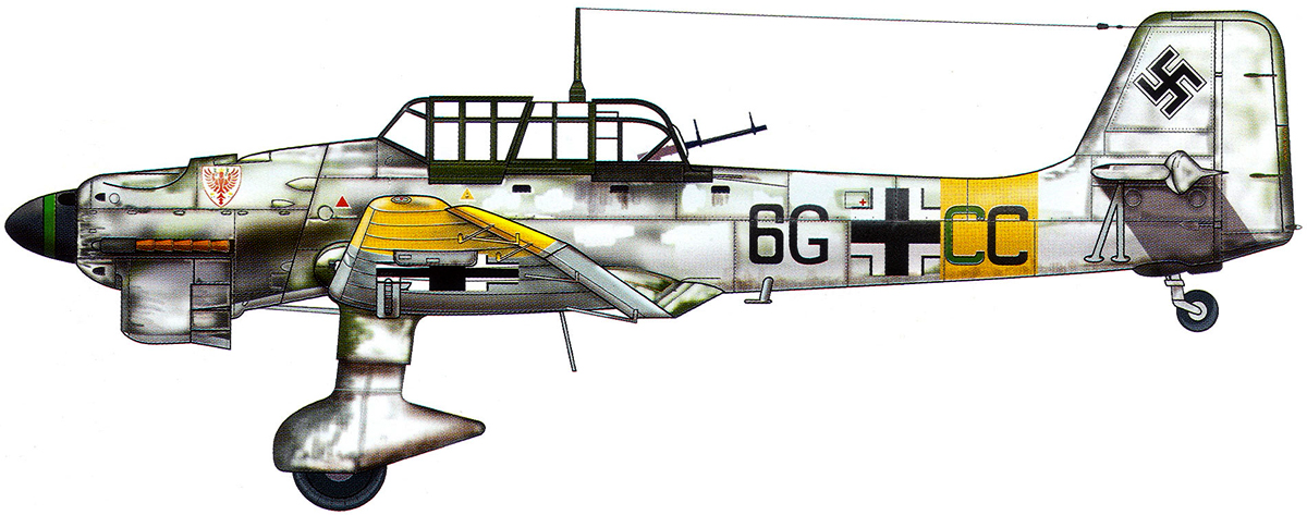 Junkers Ju 87B Stuka Stab II.StG1 (6G+CC) Russian Front 1941 0A