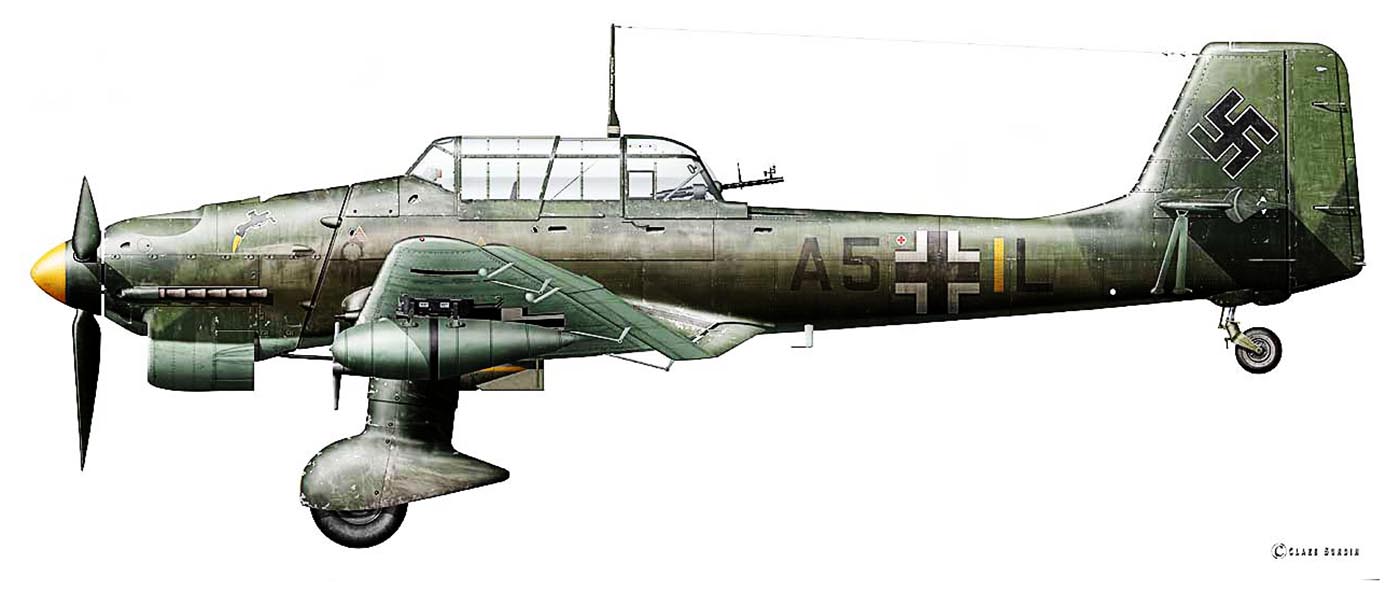 Junkers Ju 87B2 Stuka 3.StG1 (A5+IL) pilot Hans Ott Stavanger Norway 2nd June 1940 0A