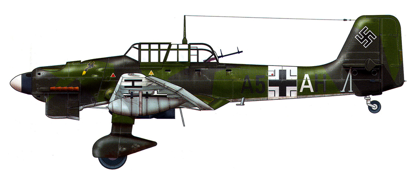 Junkers Ju 87R Stuka 1.StG1 (A5+AH) Kuhlmey Sir Dufan Libya 1941 0A