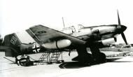 Asisbiz Junkers Ju 87R3 Stuka 3.StG1 A5+BL showing the under side yellow tip and code 01