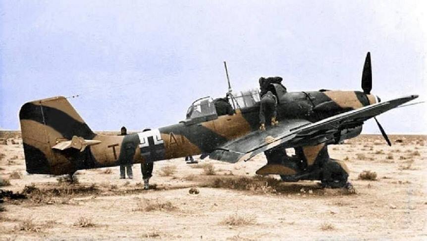 Junkers Ju 87R2 Stuka 5.StG2 (T6+AN) Tmimi Libya 1941 03