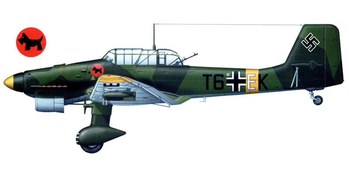Junkers Ju 87B2 Stuka 2.SG2 (T6+EK) Barbarossa 1941 0B