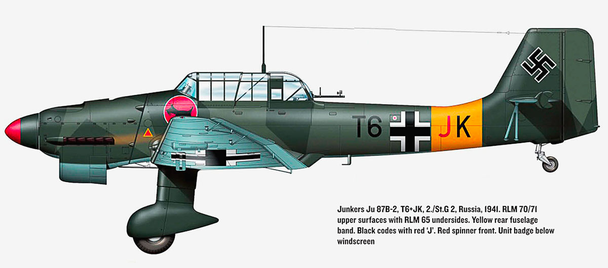Junkers Ju 87B2 Stuka 2.SG2 (T6+JK) Barbarossa 1941 0C