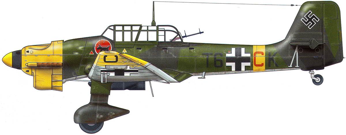 Junkers Ju 87B2 Stuka 2.StG2 (T6+CK) Russian Front 1941 0A