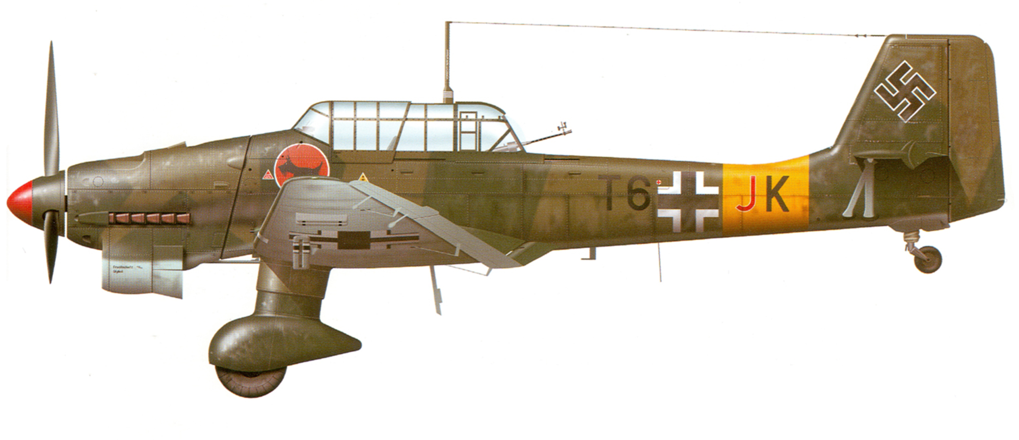 Junkers Ju 87B2 Stuka 2.StG2 (T6+JK) Barbarossa Russia 1941 0A