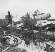 Asisbiz Junkers Ju 87D Stuka I.StG2 T6+xx crash site Russia winter 1943 01
