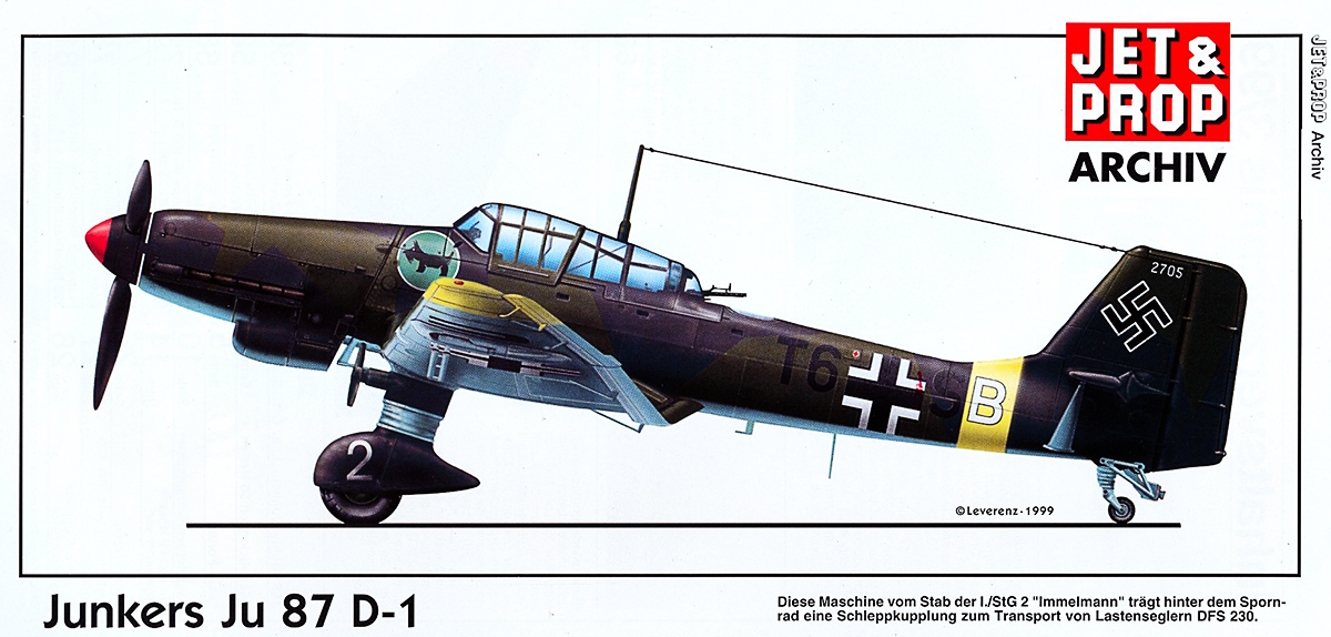 Junkers Ju 87D1 Stuka Stab I.StG2 (T6+SB) WNr 2705 Russia 1942 0A