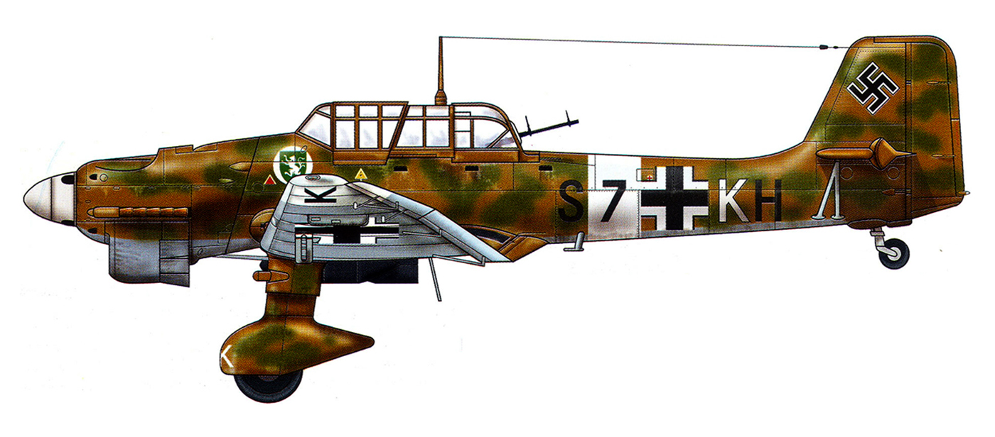 Junkers Ju 87BTrop Stuka 1.StG3 (S7+KH) Libya 1941 0A