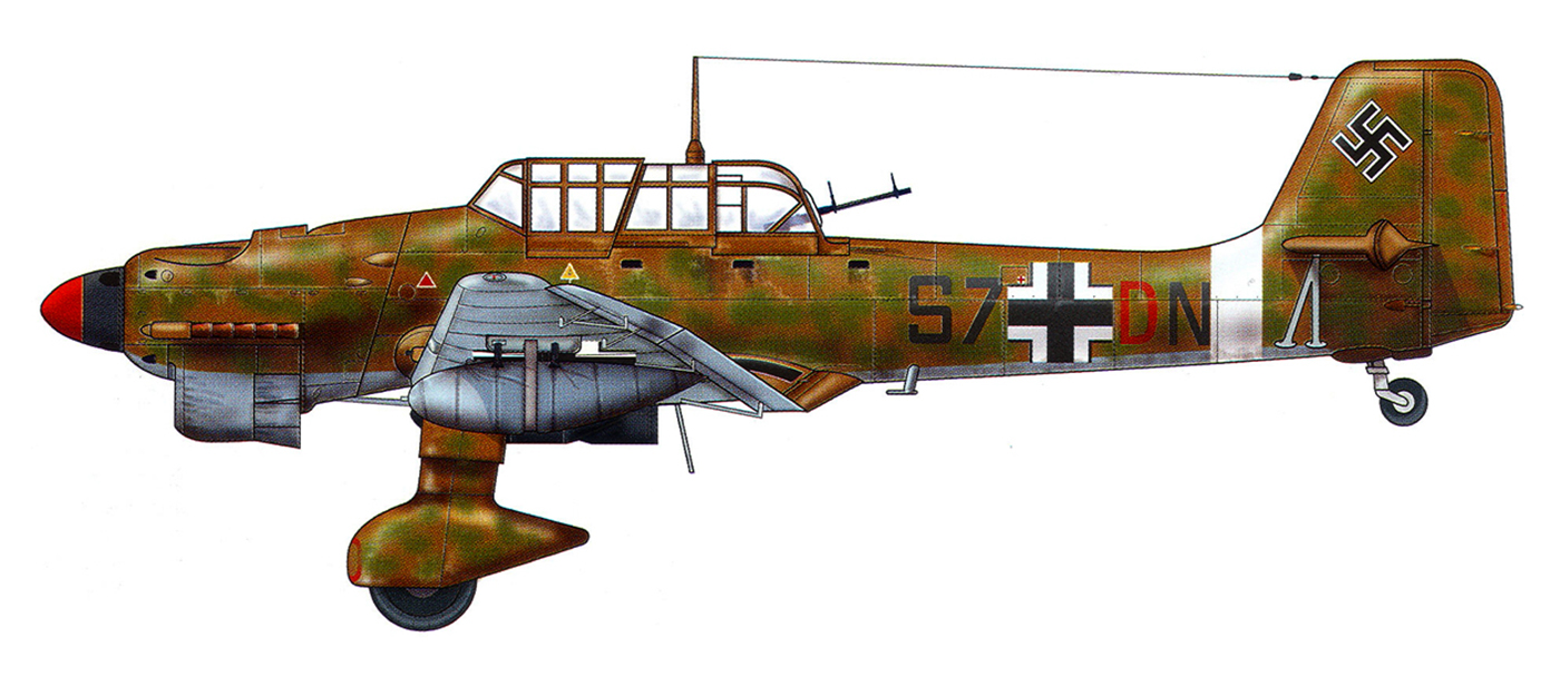 Junkers Ju 87R Stuka 5.StG3 (S7+DN) Derna Libya 1942 0A