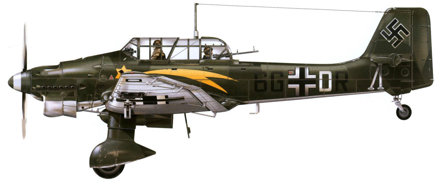 Junkers Ju 87B1 Stuka 7.StG51 (6G+DR) Battle of France 1940 0A