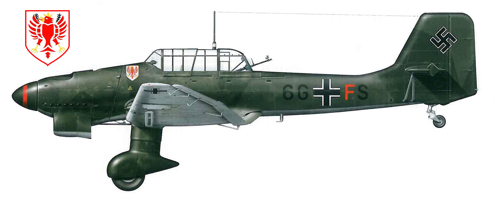 Junkers Ju 87B1 Stuka 8.StG51 (6G+FS) France May 1940 0A