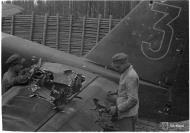 Asisbiz Junkers Ju 88A4 FAF LeLv44 JK25x with flak damage Immolan 13th Jun 1944 01