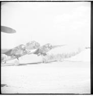 Asisbiz Junkers Ju 88A4 FAF LeLv44 taxing along the dusty runway Onttola 14th Jul 1944 01