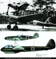 Asisbiz Junkers Ju 88A Mistel II.KG101 Einsatzgruppe 101 Stkz SC+CE and Bf 109F4 Stkz SK+ML Burg France Aug 1944 01
