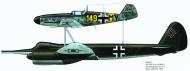 Asisbiz Mistel 1 Ju 88A4 2.KG101 Stkz CR+CF with Bf 109F4 149+MY Burg 1944 01