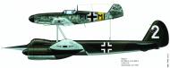 Asisbiz Mistel 1 Ju 88A4 2.KG101 with Bf 109F4 Stkz PI+MI St Dizier Jun 1944 01