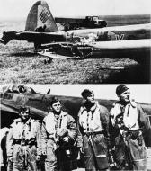 Asisbiz Junkers Ju 88A Stab II.KG51 9K+XC Metz crew survived a direct flak hit 01