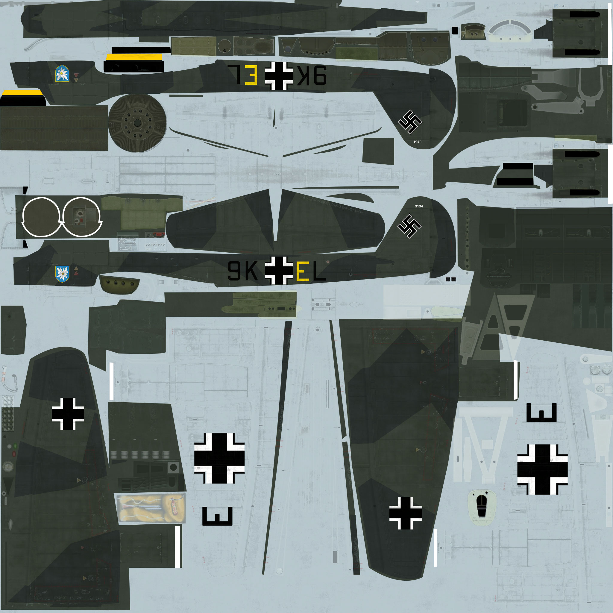 COD asisbiz Ju 88A 3.KG51 9K+EL WNr 3134 Battle of Britain 1940 41