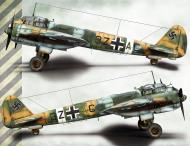 Asisbiz Art Modelwork Junkers Ju 88A4 Stab II.KG77 3Z+AC Sicily Italy 1942 0A