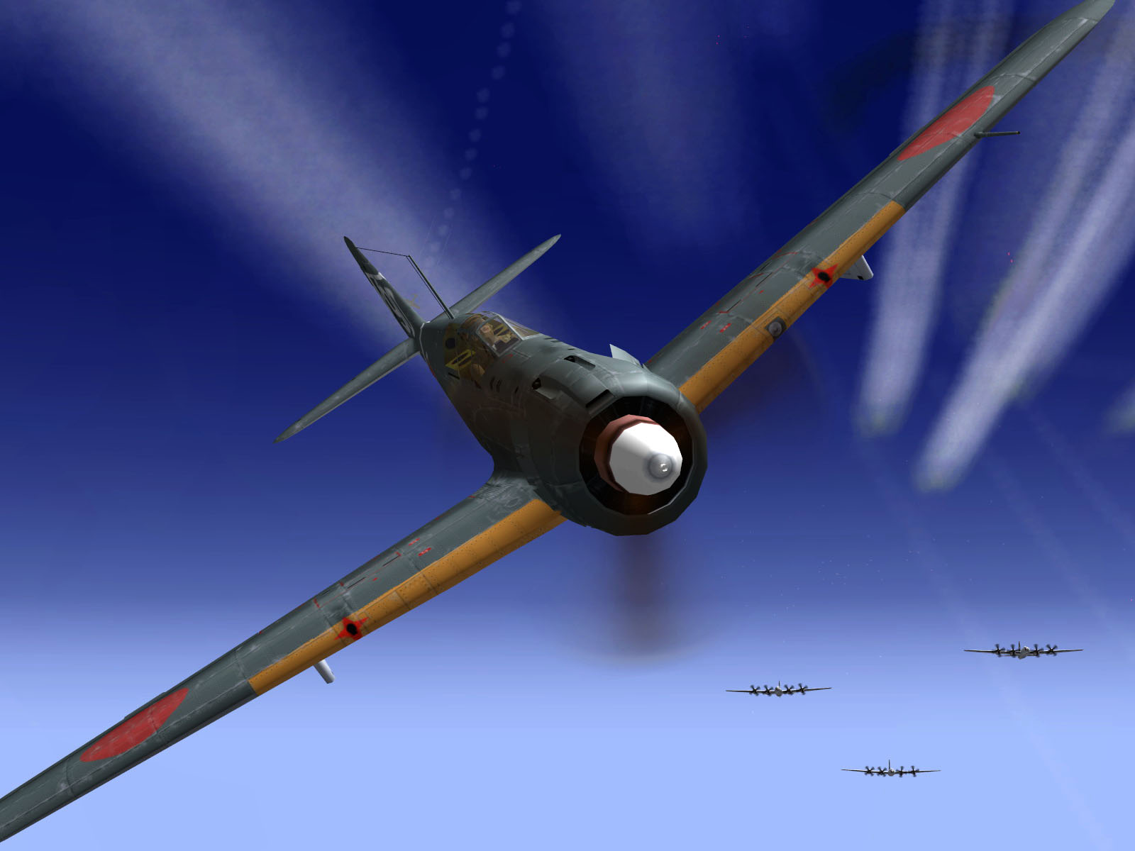 IL2 JH Ki 100 5 Sentai W90 attacking 20AF B 29 Superfortress V03