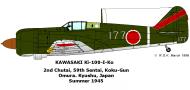 Asisbiz Art Kawasaki Ki 100 I Kou 59Sentai 2Chutai W177 Omura Kyushuata Japan 1945 0A