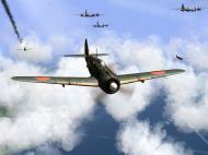 Asisbiz IL2 GB Ki 100 59 Sentai W078 closes in for the kill on a B 29 Japan V04