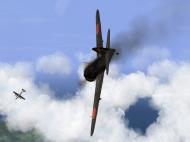Asisbiz IL2 GB Ki 100 59 Sentai W153 mortal combat with a 20AF B 29 over Japan V01
