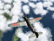 Asisbiz IL2 RO Ki 100 59 Sentai W47 gets ready to pounce on B 29 Superfortress V05