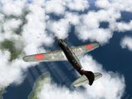 Asisbiz IL2 RO Ki 100 59 Sentai W47 gets ready to pounce on B 29 Superfortress V07