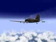 Asisbiz IL2 RO Ki 100 59 Sentai W47 in formation high over Japan V01