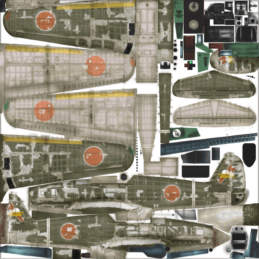IL2 JP Ki 61 I Otsu 149 Shinbu tai Ashiya Airfield Japan 1945