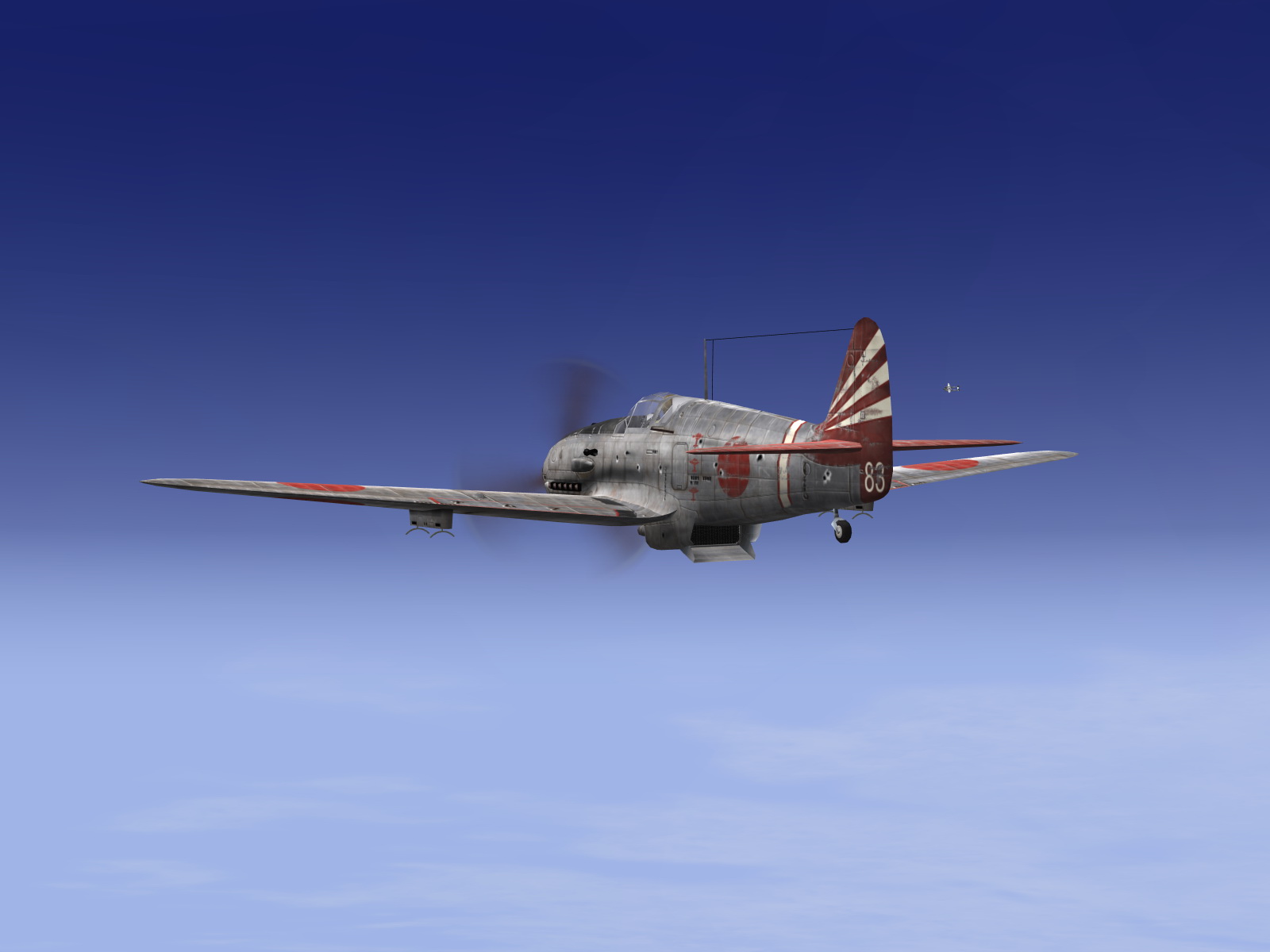 IL2 GB Ki 61 I Hei 18 Sentai 6 Shinten chasing 5AF P 47 Thunderbolt V02