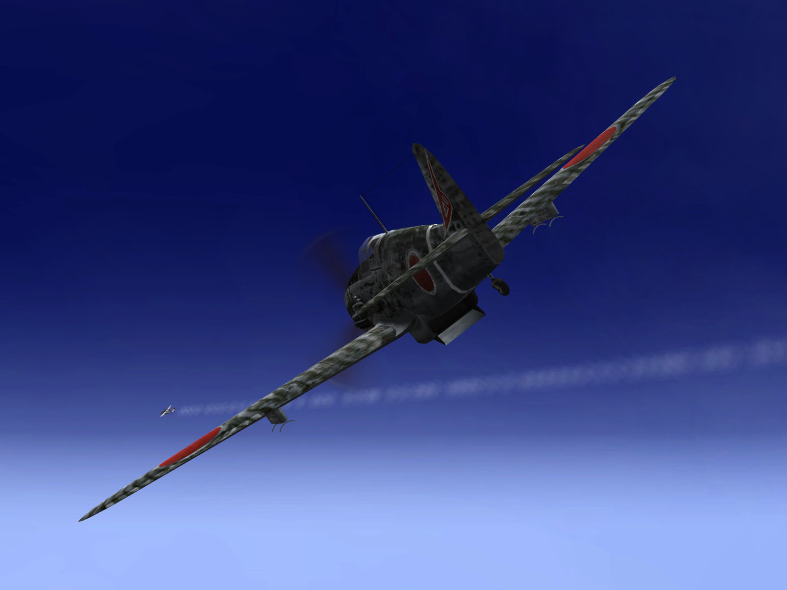 IL2 RO Ki 61 19 Sentai chasing a P 38 Lightning high over the Philippines 1944 V01