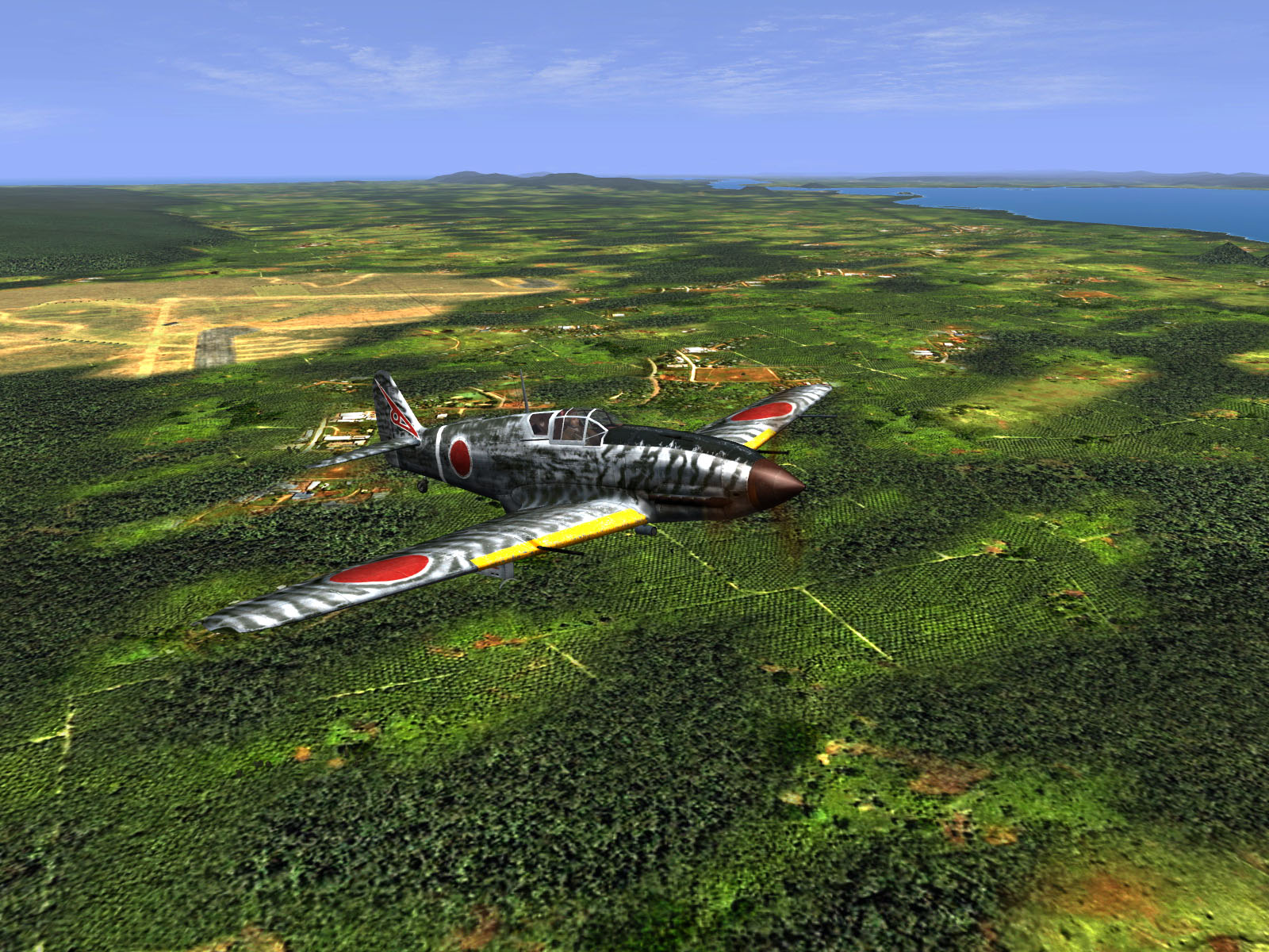 IL2 RO Ki 61 19 Sentai on take off climb over the Philippines 1944 V01