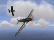 Asisbiz IL2 IF Ki 61 23 Chutai Yontan Okinawa dog fighting with USN Hellcats Apr 1945 V09