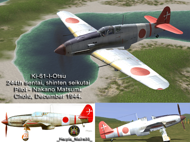 IL2 HM Ki 61 Hei 244 Sentai Y33 Nakano Matsumi Japan early 1945 V0A