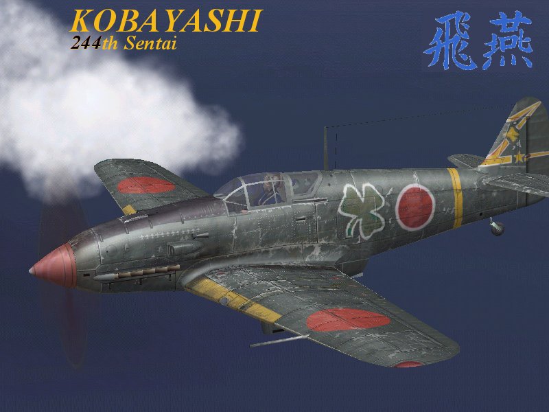 IL2 IF Ki 61 244 Sentai HQ 3 leaf Clover Chuichi Ichikawa Kofu AB Japan V0A