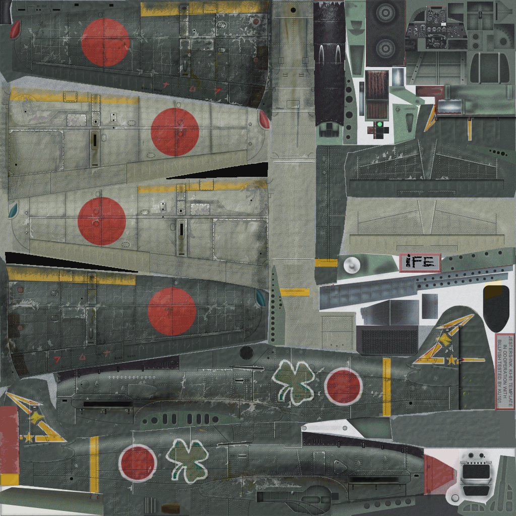 IL2 IF Ki 61 244 Sentai HQ 3 leaf Clover Chuichi Ichikawa Kofu AB Japan