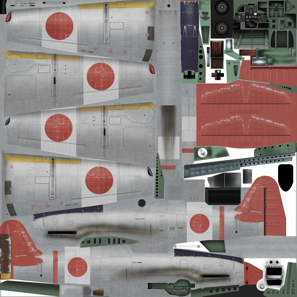 IL2 JI Ki 61 Hei 244 Sentai Y33 Nakano Matsumi Japan early 1945 NC