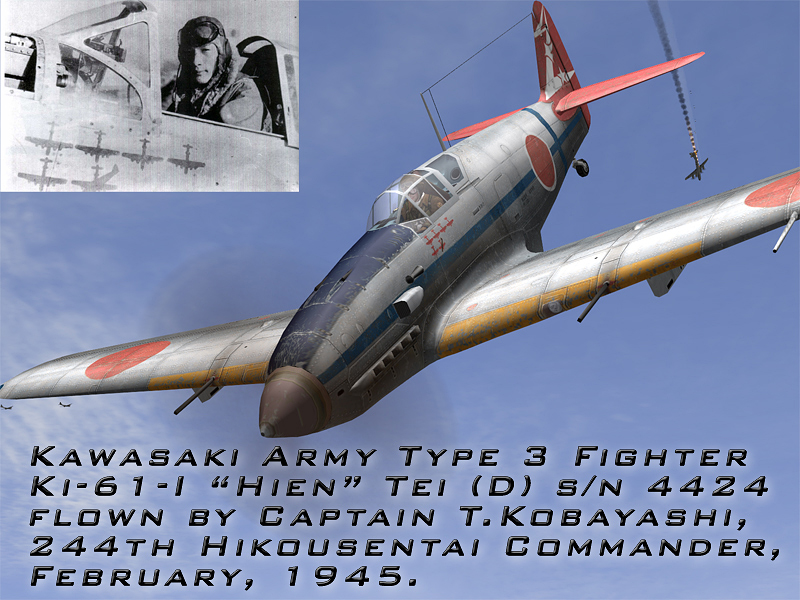 IL2 MS Ki 61 I Tei 244 Sentai Tembico Kobayashi 4424 Japan Feb 1945 V0A
