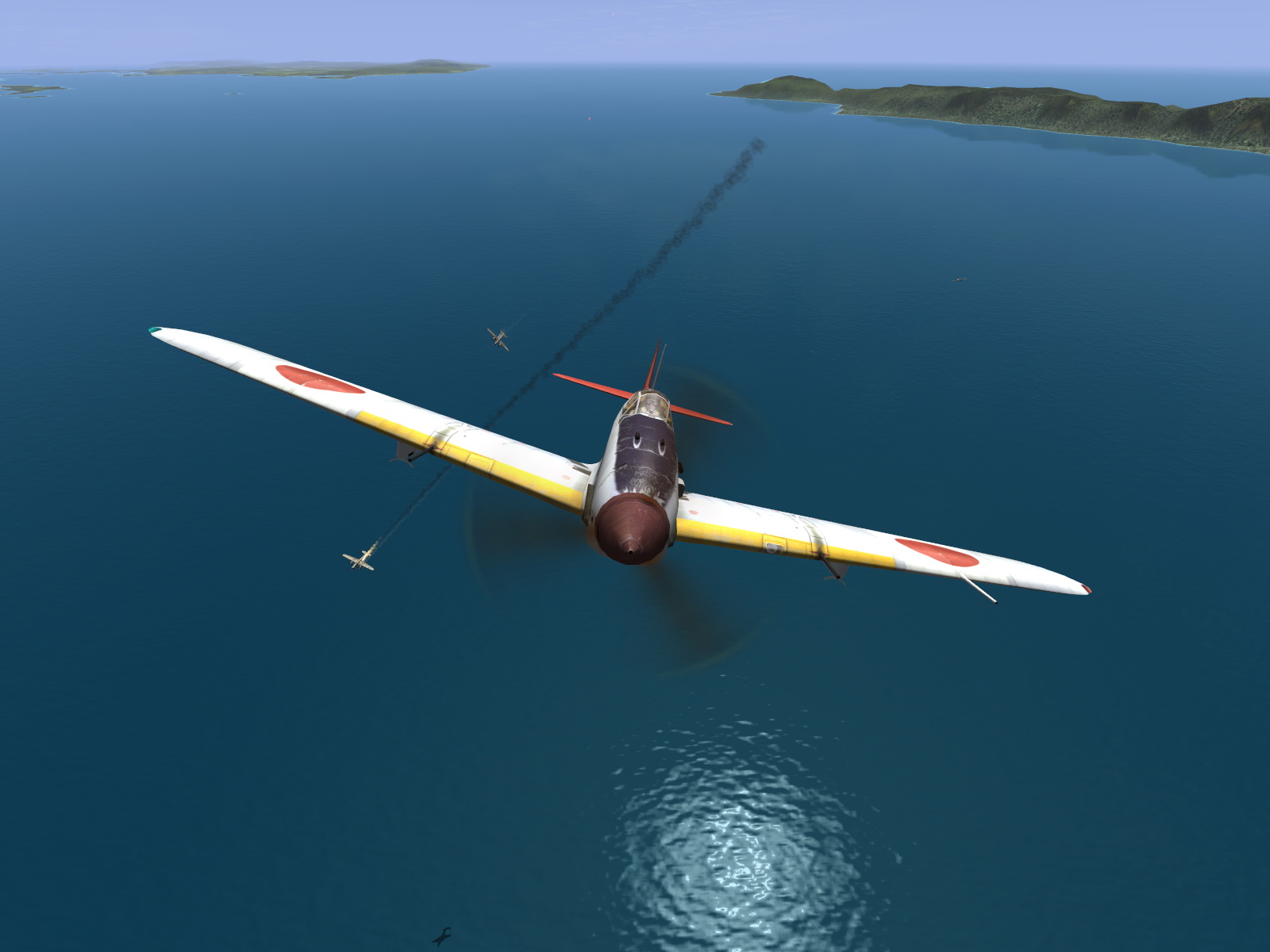 IL2 UF Ki 61 Hei 244 Sentai Y33 dog fighting with B 25 Mitchells V27