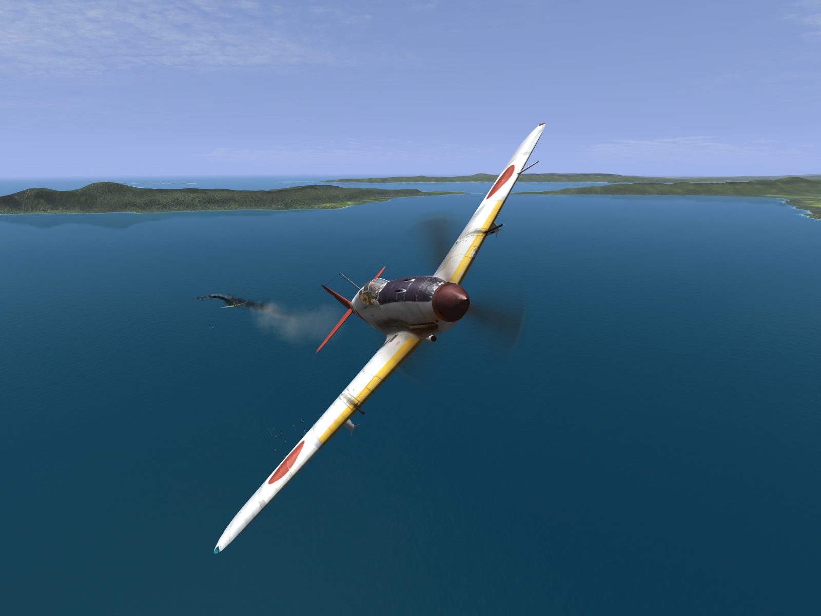 IL2 UF Ki 61 Hei 244 Sentai Y33 dog fighting with B 25 Mitchells V45