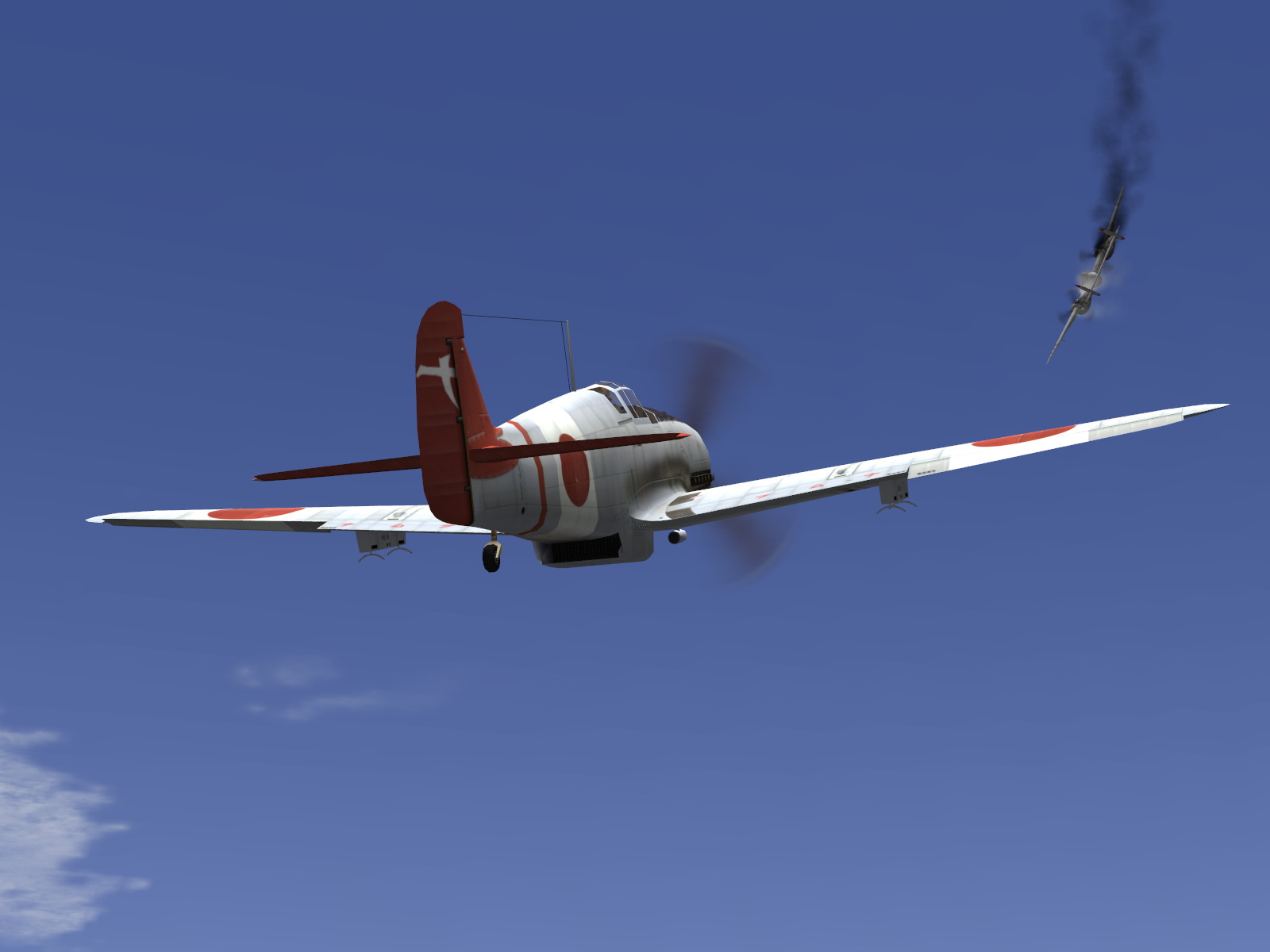 IL2 UF Ki 61 Hei 244 Sentai Y33 shoting down a 5AF P 38 Lightning V02